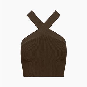 Aritzia - Sculpt Knit Criss Cross Cropped Tank